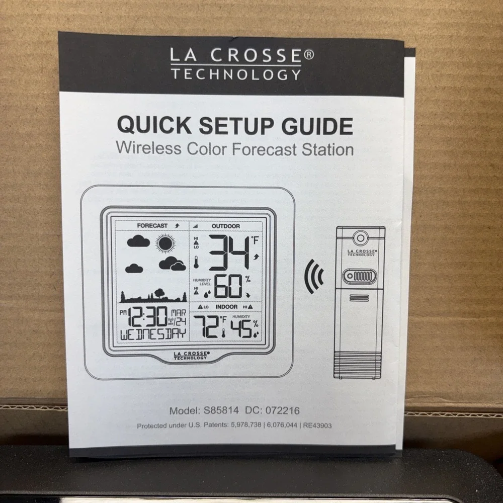 La Crosse Technology - Wireless Color Forecast Station Model S85814~NIB